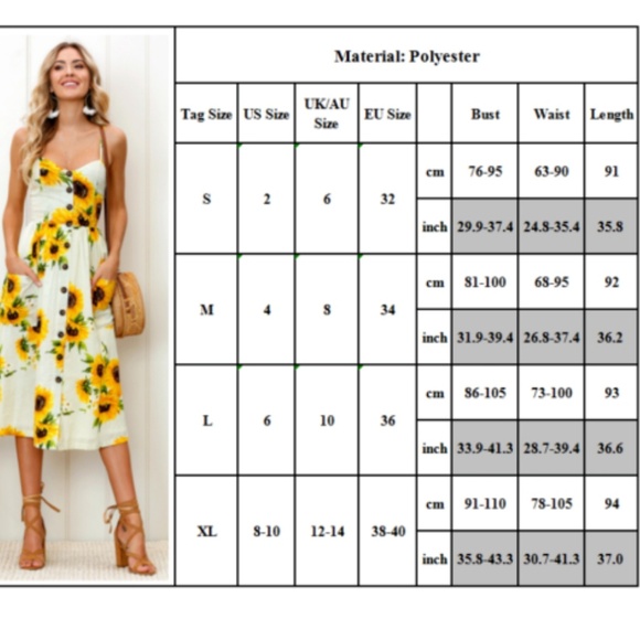 🌻Navy Blue Sunflower Sundress - Picture 3 of 3